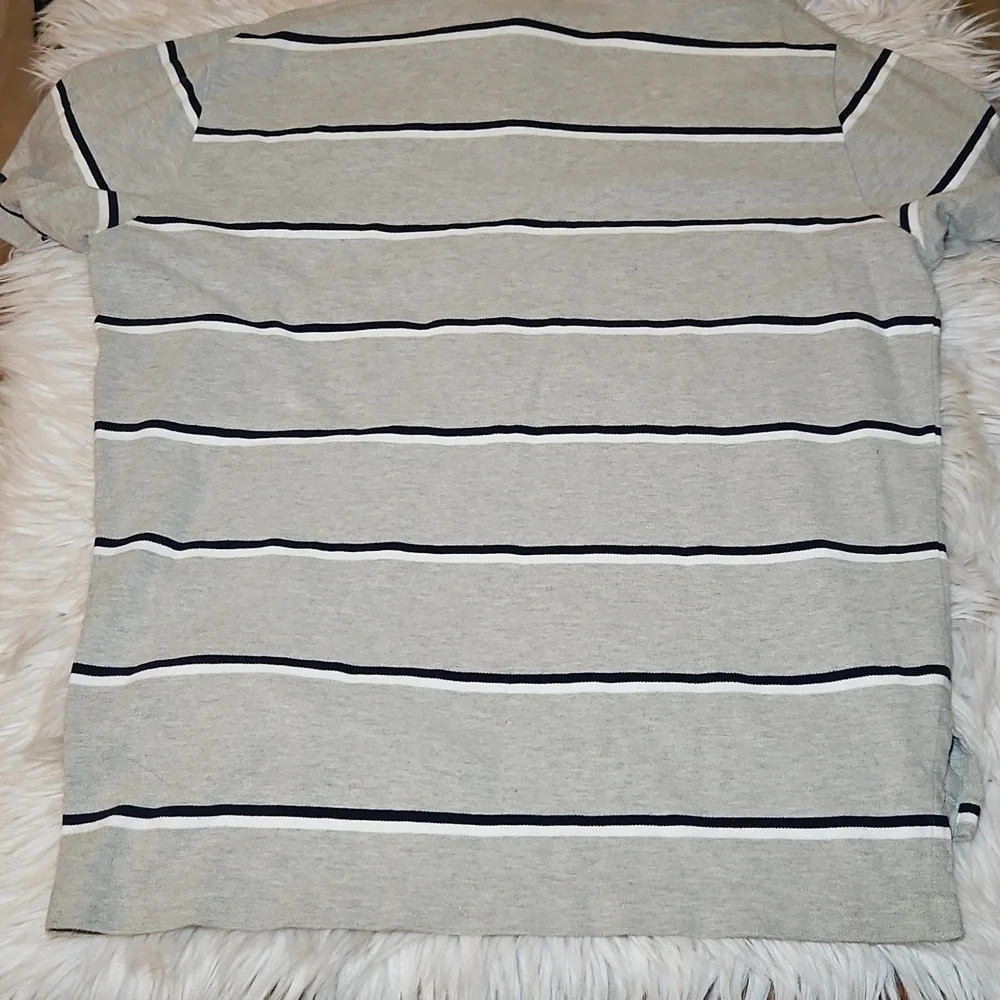 Polo Ralph Lauren 90s Striped Shirt – Gray/Blue – Size XL